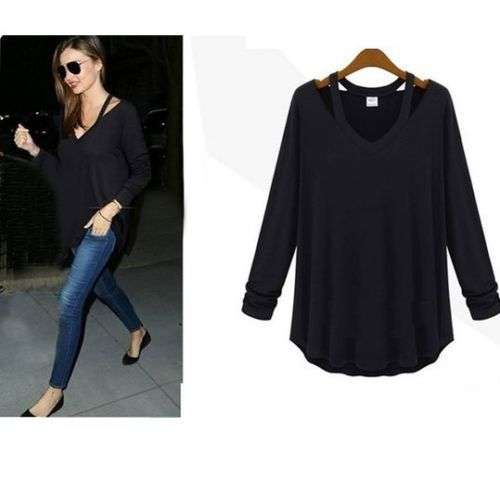 Cotton Long Sleeve Blouse