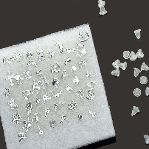 Trendy 24 Pairs for 1 bid!!!! Mixed Silver earrings (low weekend shipping special)