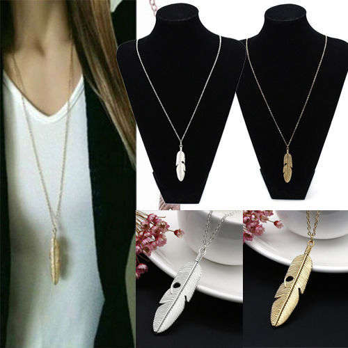 Feather Pendant  Necklace ** ( SPECIAL WEEKEND LOW SHIPPING)