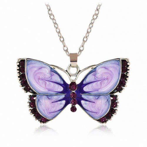 Stunning butterfly  pendant and chain .. low WEEKEND shipping special