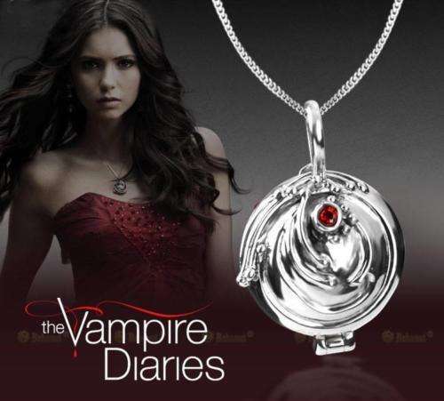 Vampire Diaries Elena Gilbert Antique Locket Necklace Pendant Vervain(LOW WEEKEND SHIPPING)