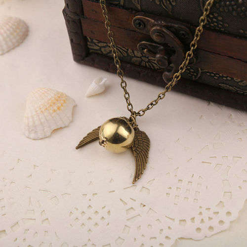 Harry Potter Snitch Wings The Golden  Pendant Necklace Vogue(LOW WED SHIPPING)