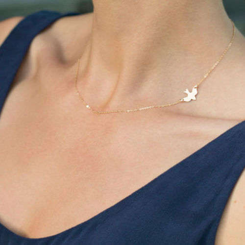 Dainty sparrow pendant necklace *** LOW CRAZY WED SHIPPING**