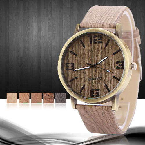 Wood grain mens quartz watch*** LOW  SHIPPING**