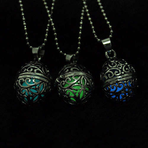 Unique Magical Fairy Glow in the Dark Pendant Locket & necklace  .. NEW DESIGNS