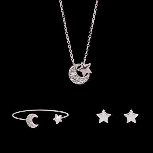 Moon and stars jewelry set ...PLUS A FREE GIFT
