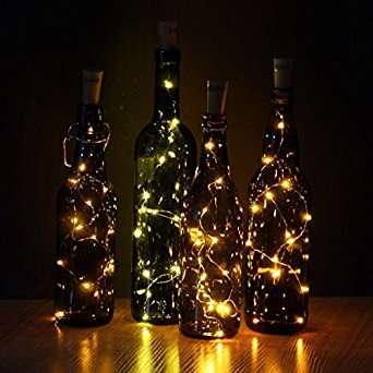 Beautiful Wine Bottle Cork Lights Copper Wire String Lights.. - low low  shipping-