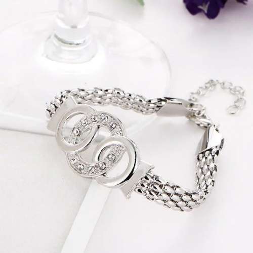 European Crystal  Necklace Earring Bracelet Ring Set - low shipping