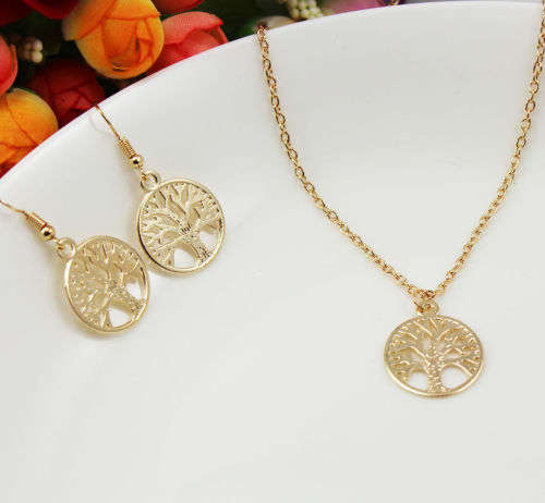 tree of life necklace and earrings.. low  shipping special...