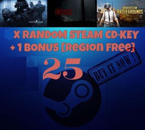 Steam keys X 25 Random