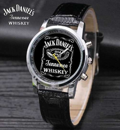 Jack Daniel's leather strap watch