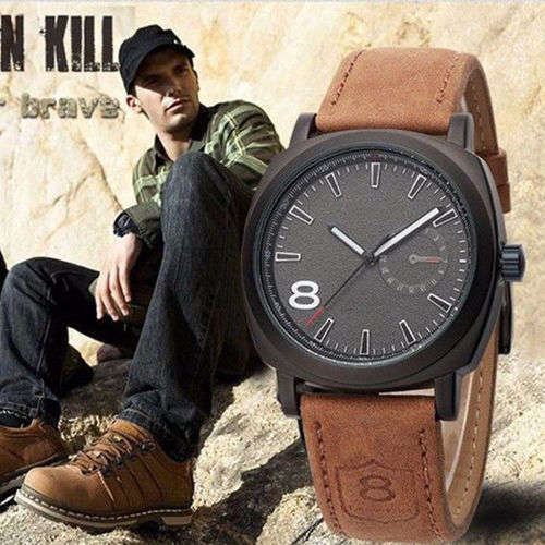 Men's Stainless Steel Military Sport watch** SNAP FRI LOW SHIPPING**