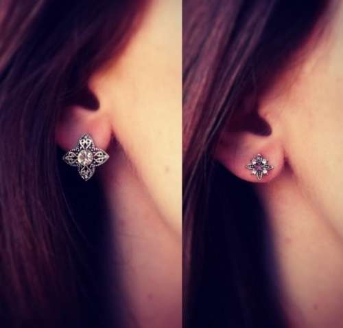 Beautiful Floral two pack earrings