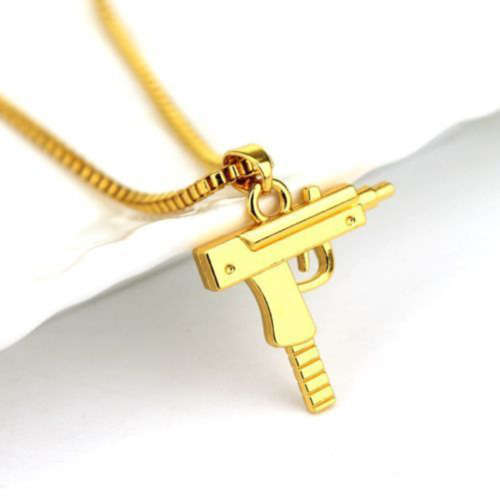 Machine Gun pendant and necklace