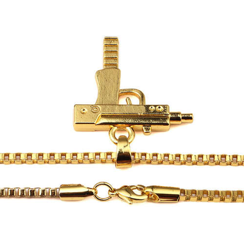 Machine Gun pendant and necklace