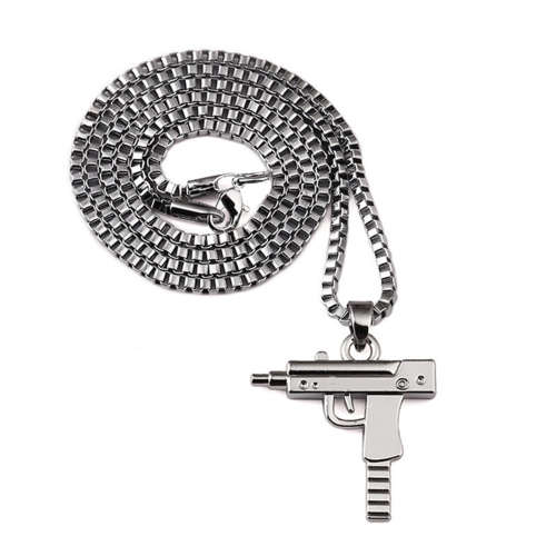 Machine Gun pendant and necklace