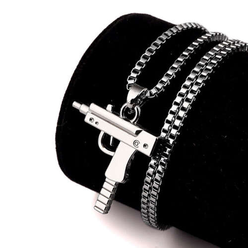 Machine Gun pendant and necklace