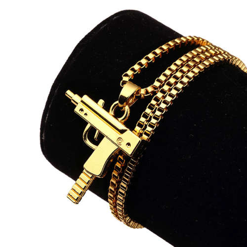 Machine Gun pendant and necklace