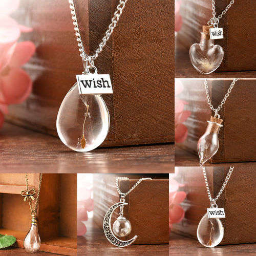 Dandelion wish pendant- 6 designs to choose from