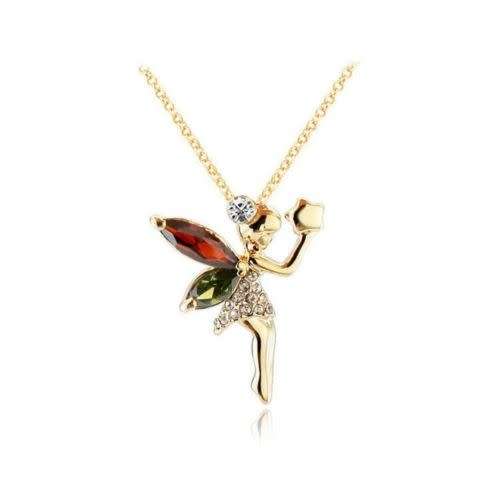 Dainty whimsical tinker bell  fairy pendant