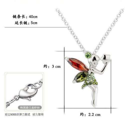 Dainty whimsical tinker bell  fairy pendant