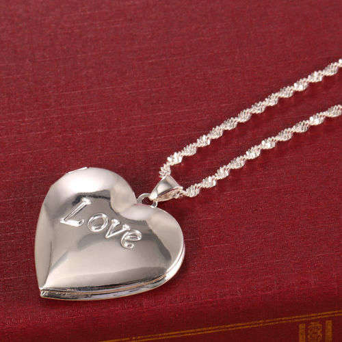 Heart locket and chain