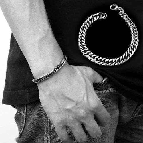 Solid stainless steel bracelet