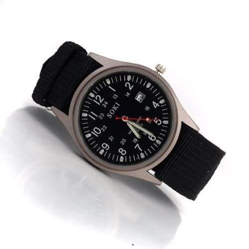 Soki mens canvas luxury watch