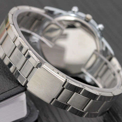 Luxury steel infused mens FHD elegant watch