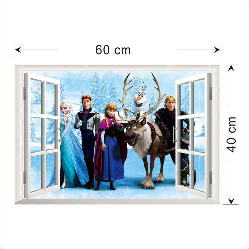 Frozen 3D wall decal!! awesome editon to your little ones room