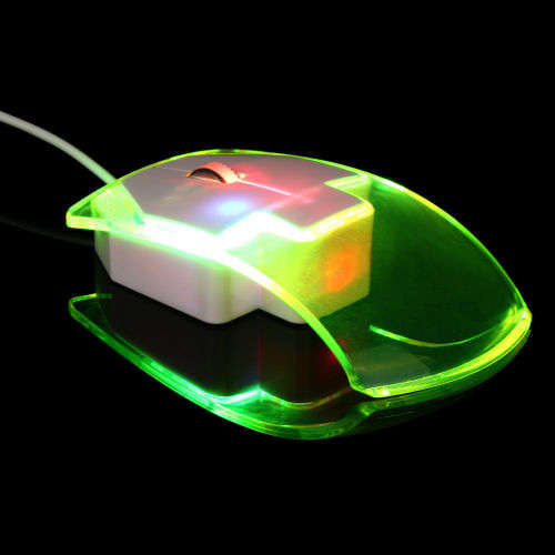 Stunning and unusual clear led mouse