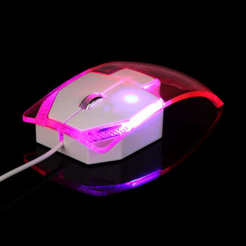 Stunning and unusual clear led mouse