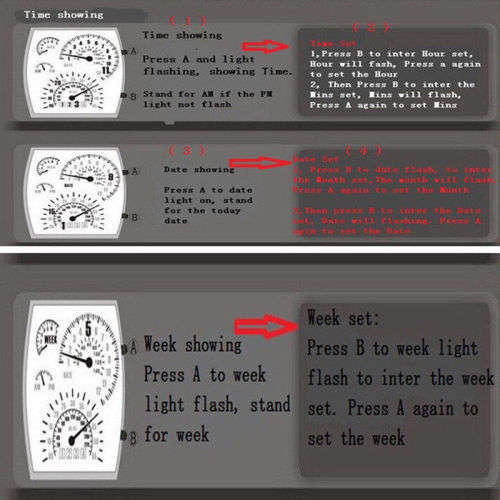 Men's Fashion Black Stainless Steel Luxury Sport Analog Quartz Wrist DIAL Watch