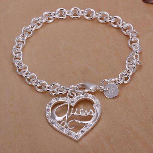 Stunning Silver Guess design bracelet