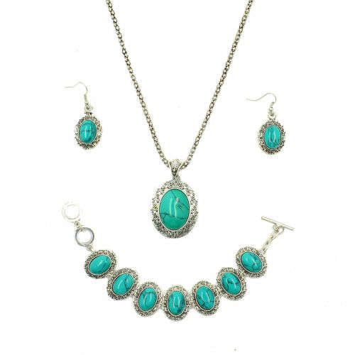 Tibetan silver pendant, bracelet and earrings.. low  shipping special...