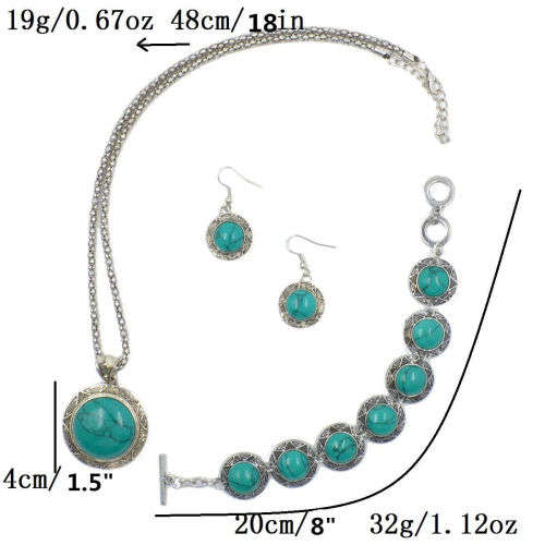 Tibetan silver pendant, bracelet and earrings.. low  shipping special...