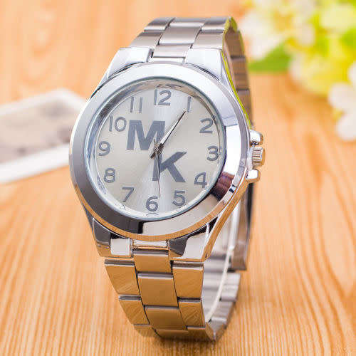 HOT!! Fashion women men diamond crystal stainless steel wrist quartz watches