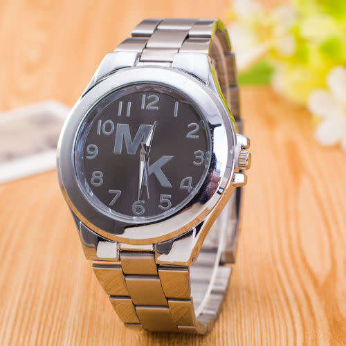 HOT!! Fashion women men diamond crystal stainless steel wrist quartz watches