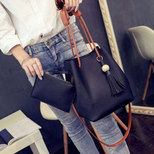 New PU Leather Shoulder Bag Tote  Handbag