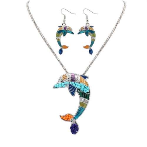 Gorgeous 3 piece enameled unique jewelry set!! various designs to choose from
