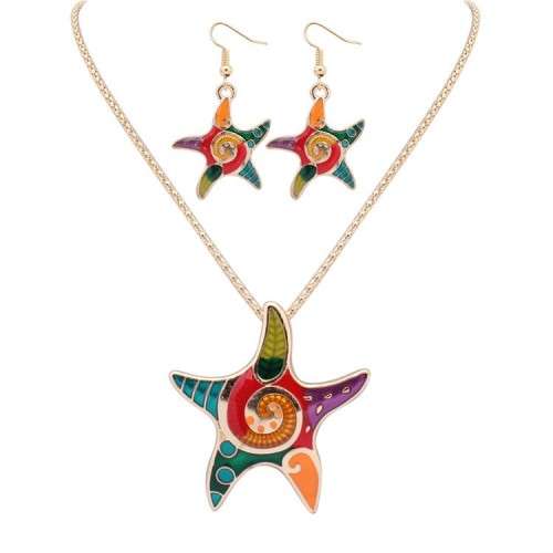 Gorgeous 3 piece enameled unique jewelry set!! various designs to choose from