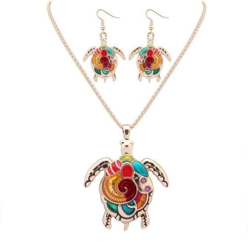Gorgeous 3 piece enameled unique jewelry set!! various designs to choose from