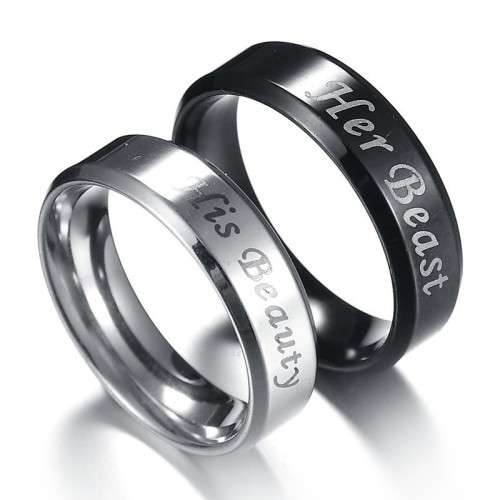 His beauty or Her beast rings!! Stunning.. Stainless steel