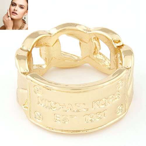 9ct gold filled lettering ring!!y