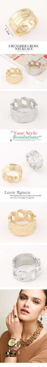 9ct gold filled lettering ring!!y