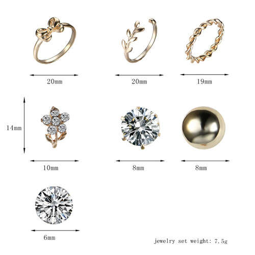 8 Piece ring  and earring set... Absolutely stunning!!