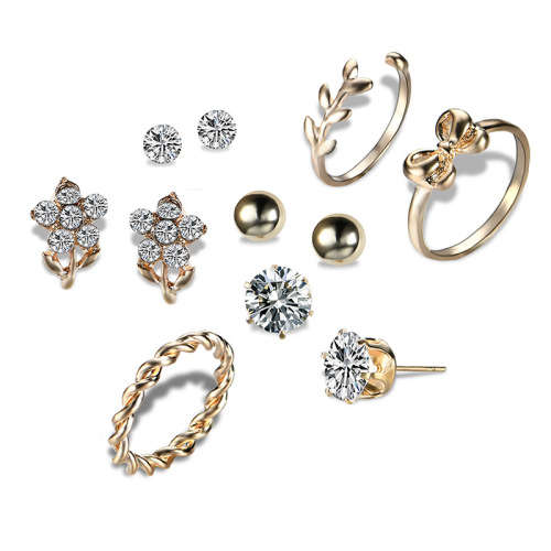 8 Piece ring  and earring set... Absolutely stunning!!