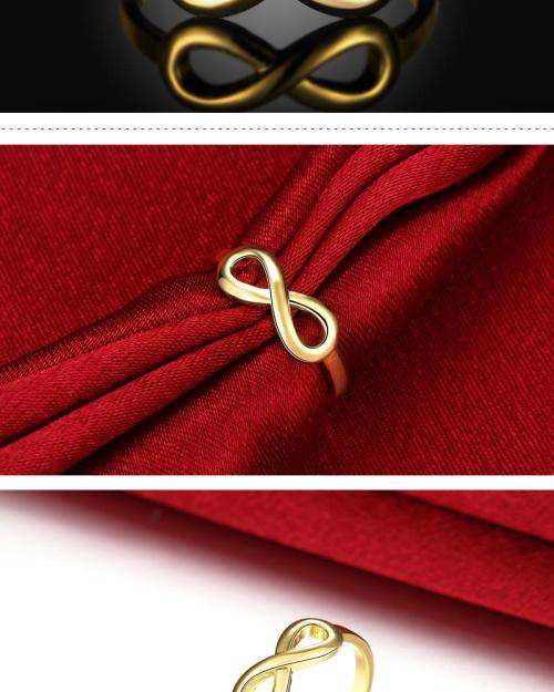 Stunning infinity 9ct gold filled ring...