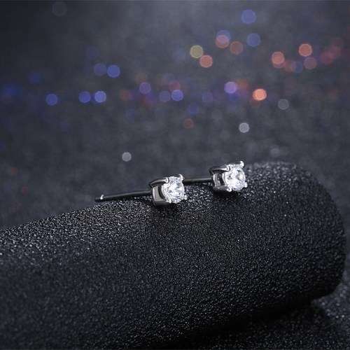 925 certified sterling silver stud earrings