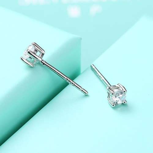 925 certified sterling silver stud earrings